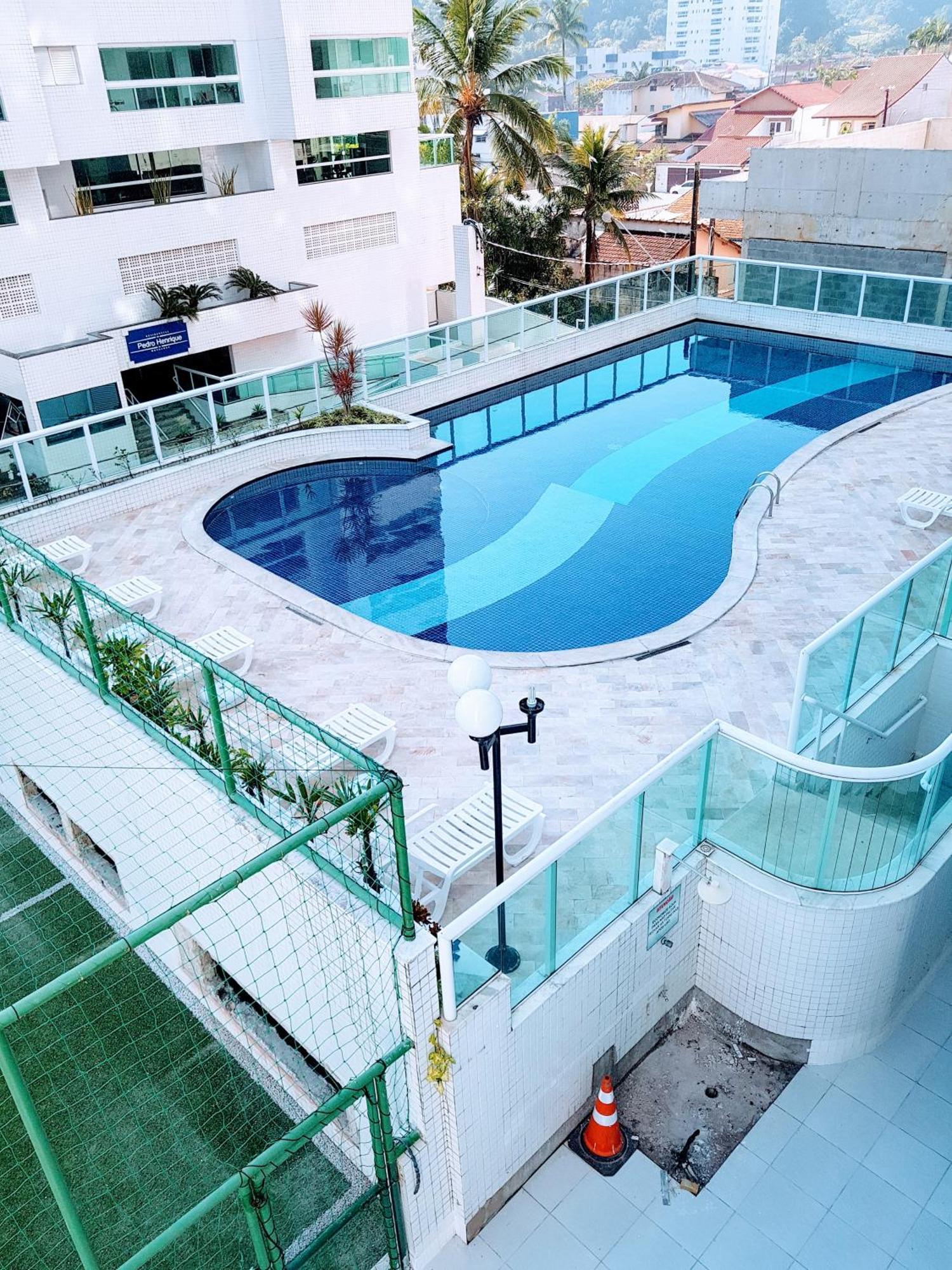 Ap Padrao Pe Na Areia Centro Top Mongaguá Esterno foto